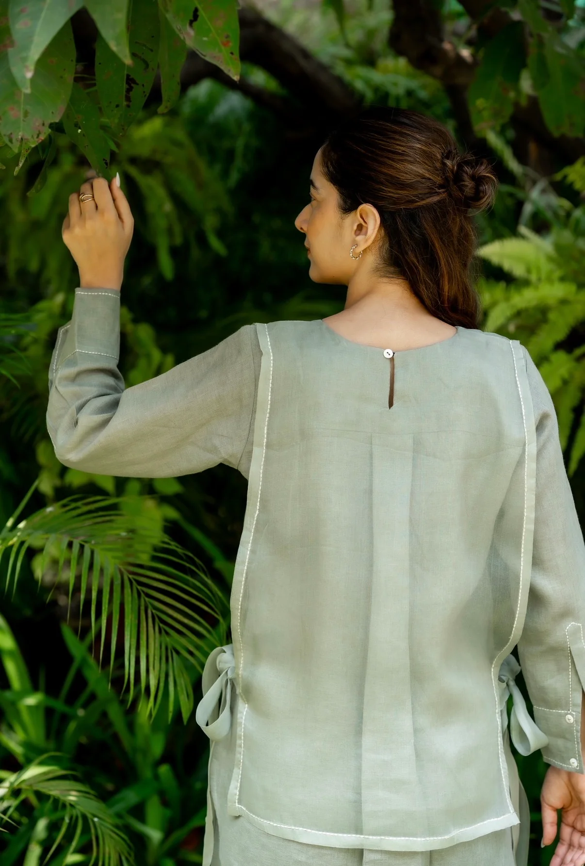 Basil Green Linen Co-ord Set - Image 7