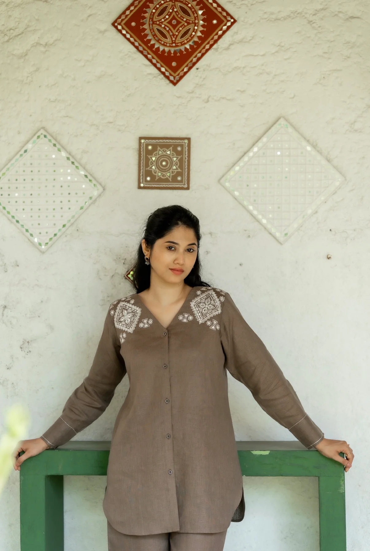 Bistre Brown Linen Co-ord Set - Image 5