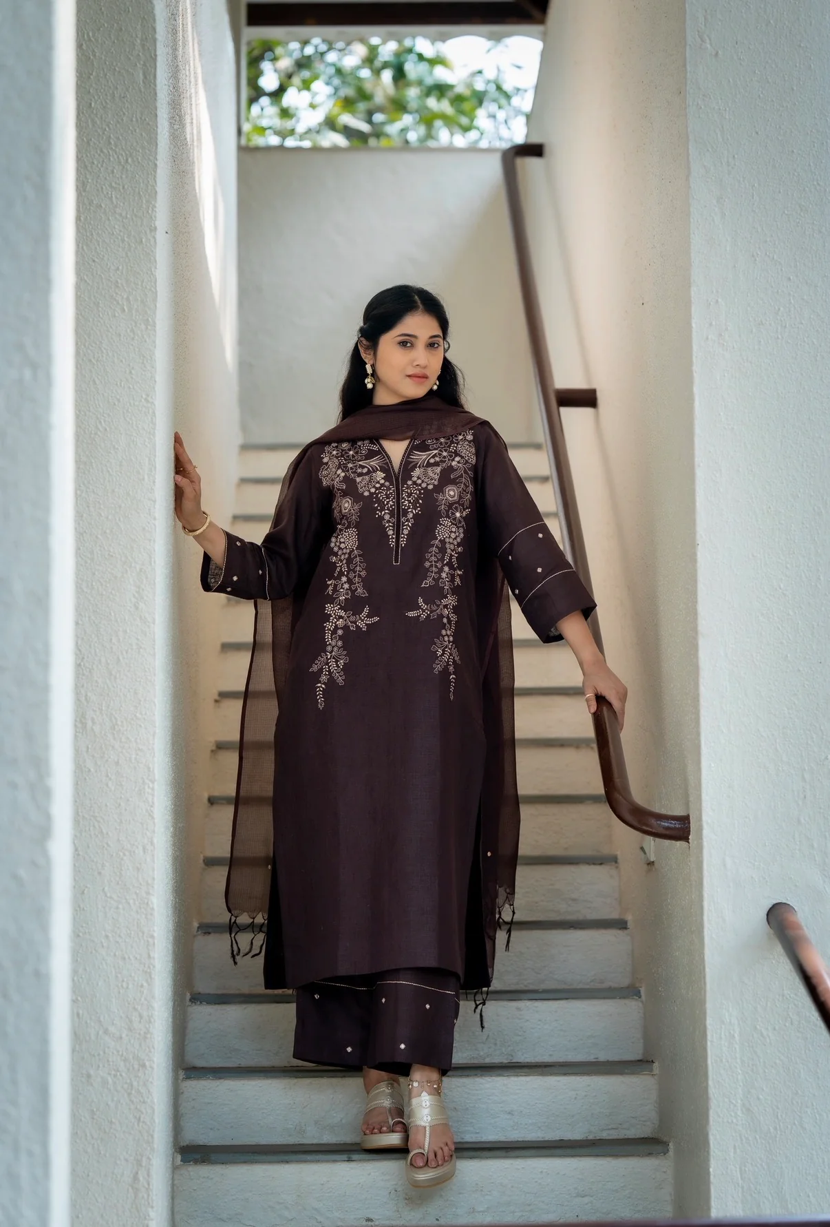 Cafe Brown Linen Set - Image 2
