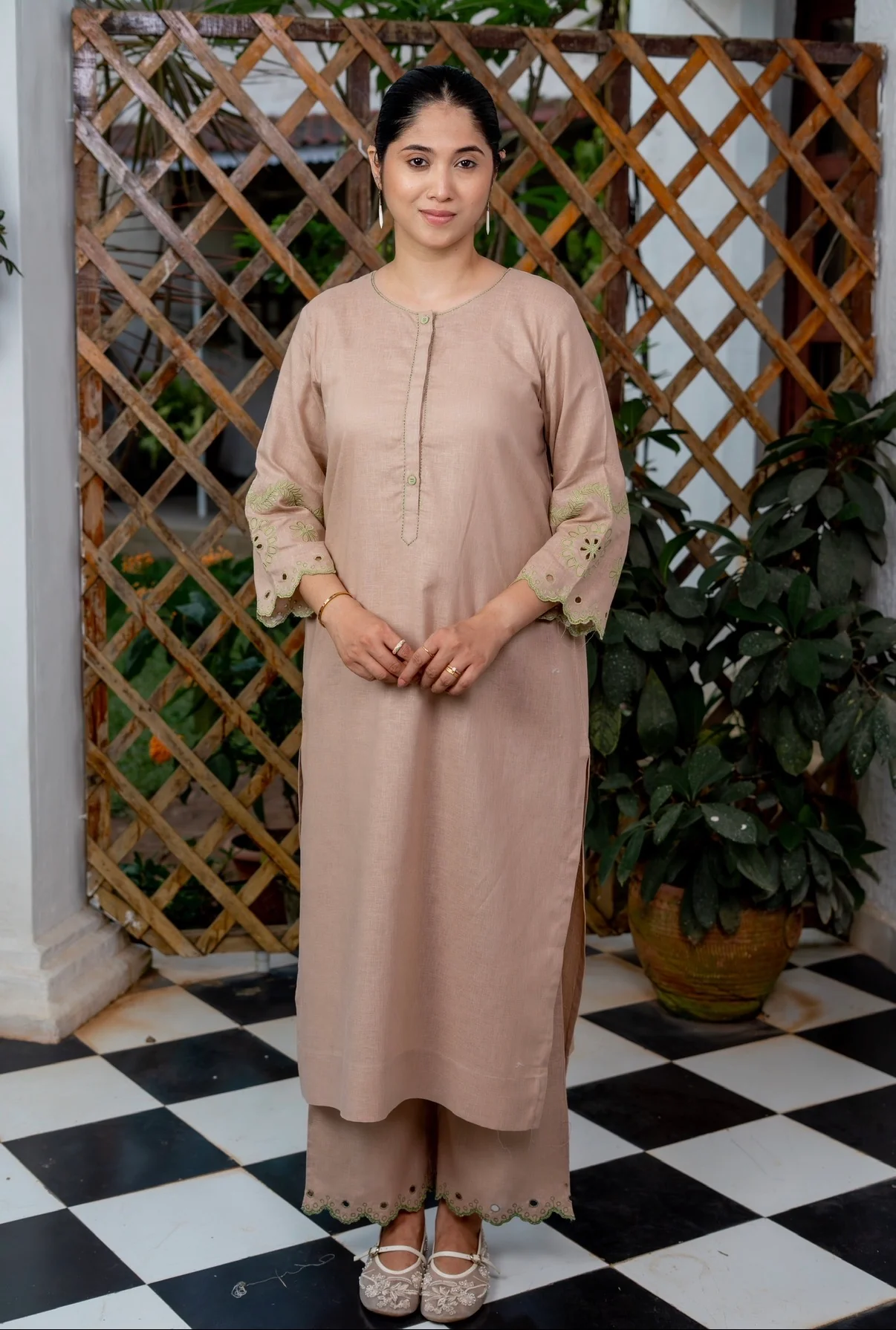 Coffee Form Kurta Set - Image 2