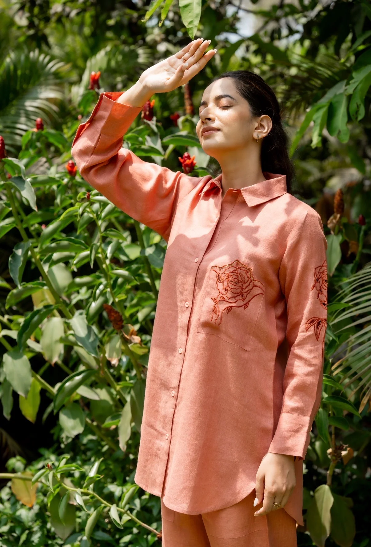 Dust Orange Linen Co-ord Set - Image 5