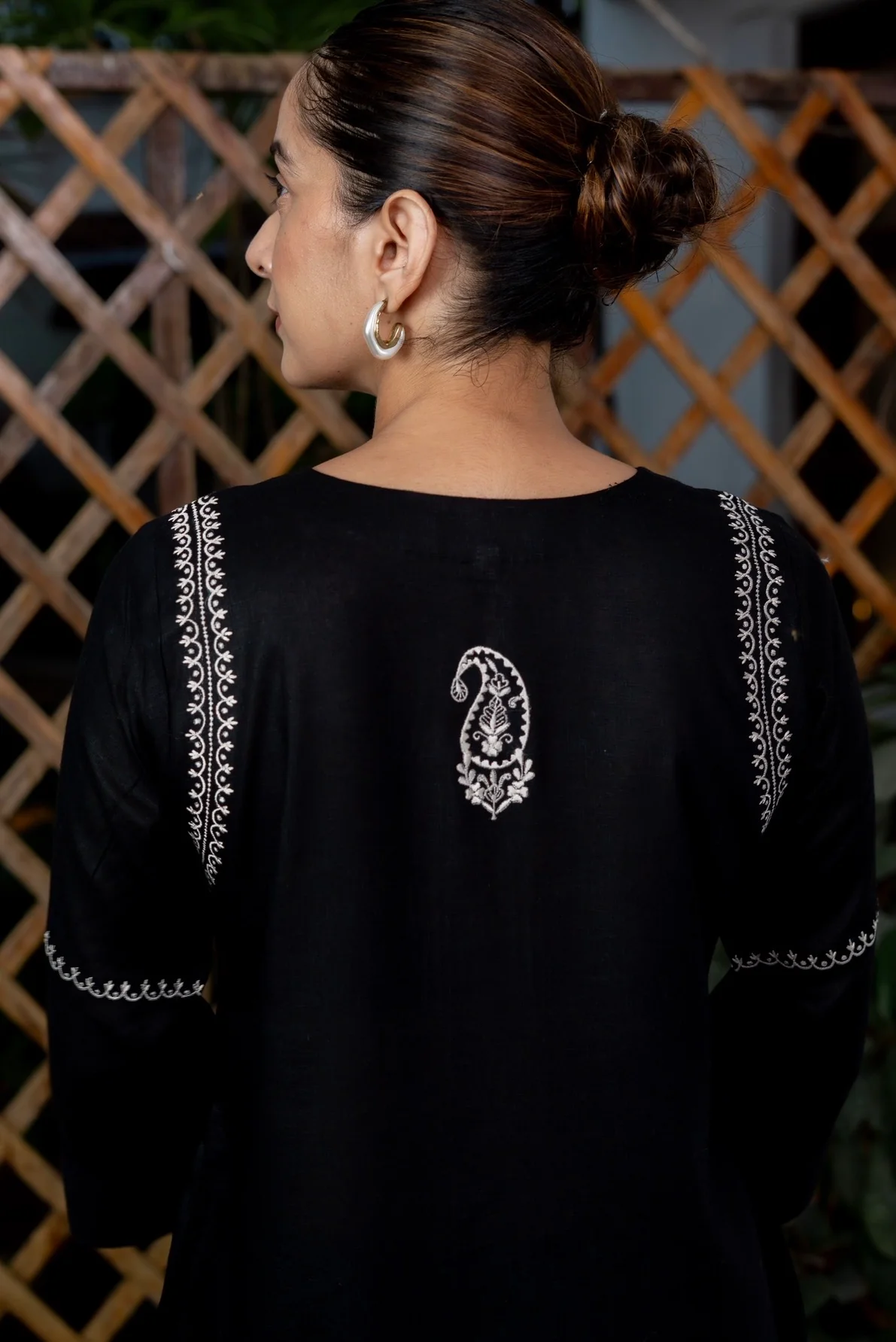 Jet Black Kurta Set - Image 3