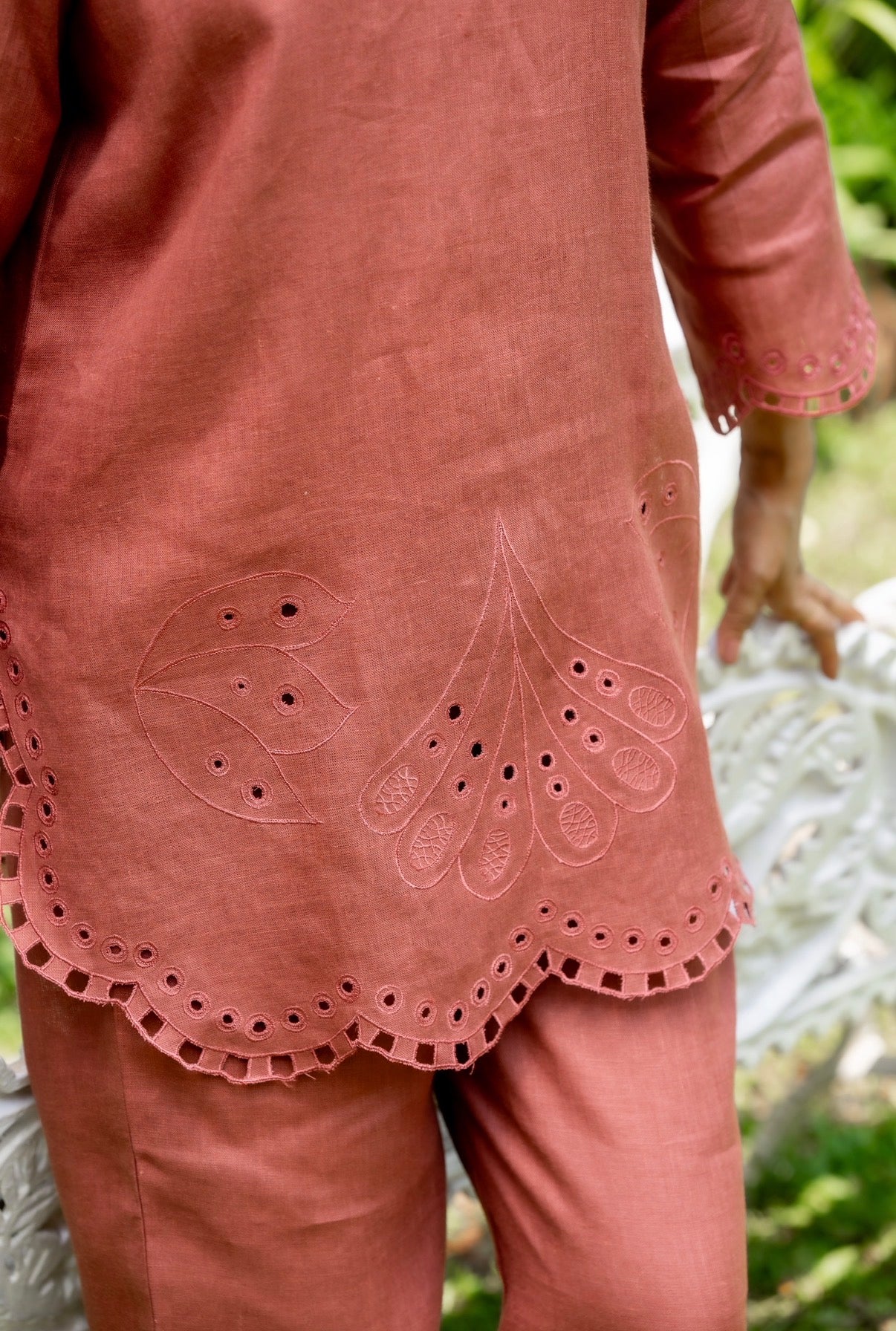 Marigold Rust Linen Co-ord Set - Image 3