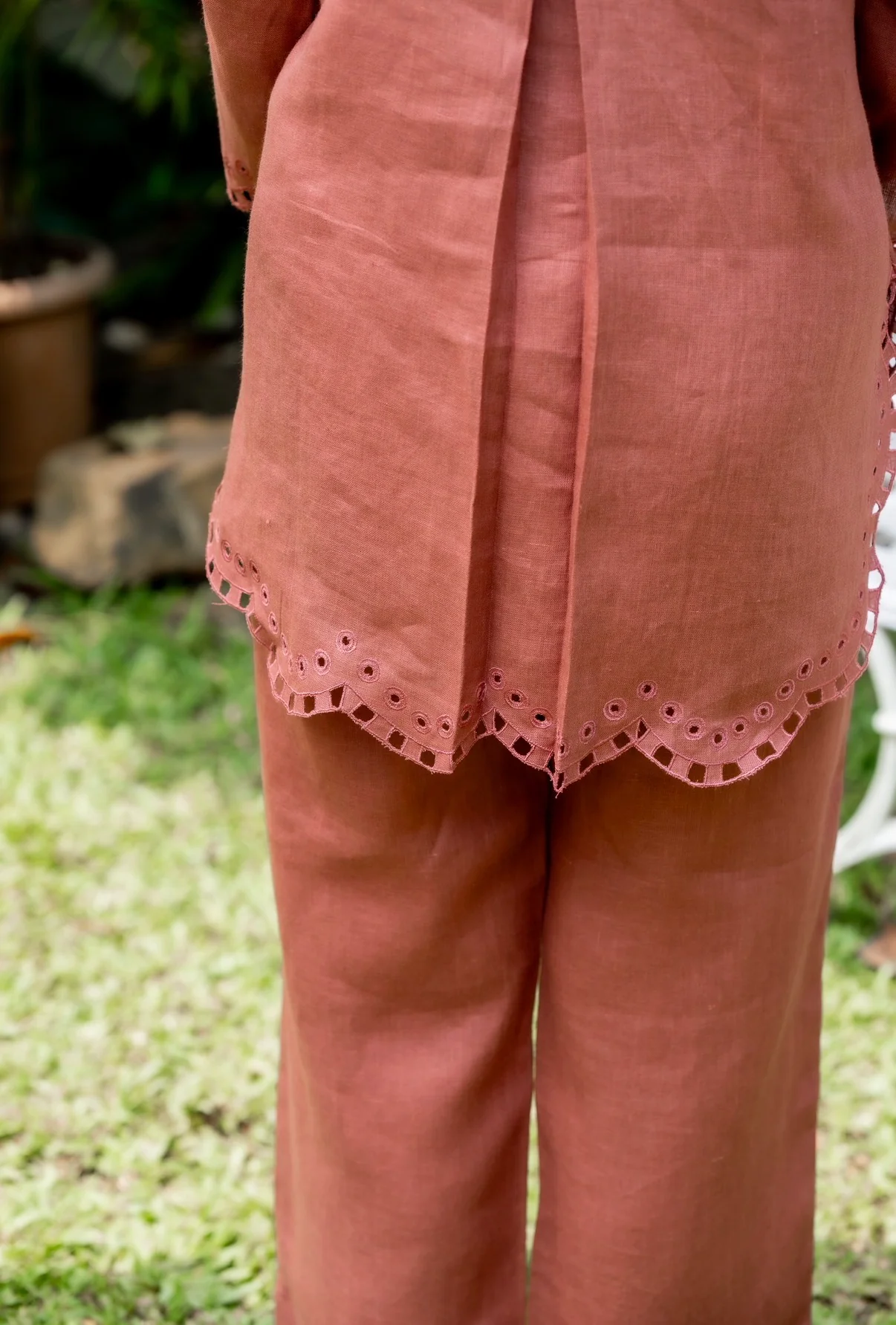 Marigold Rust Linen Co-ord Set - Image 4