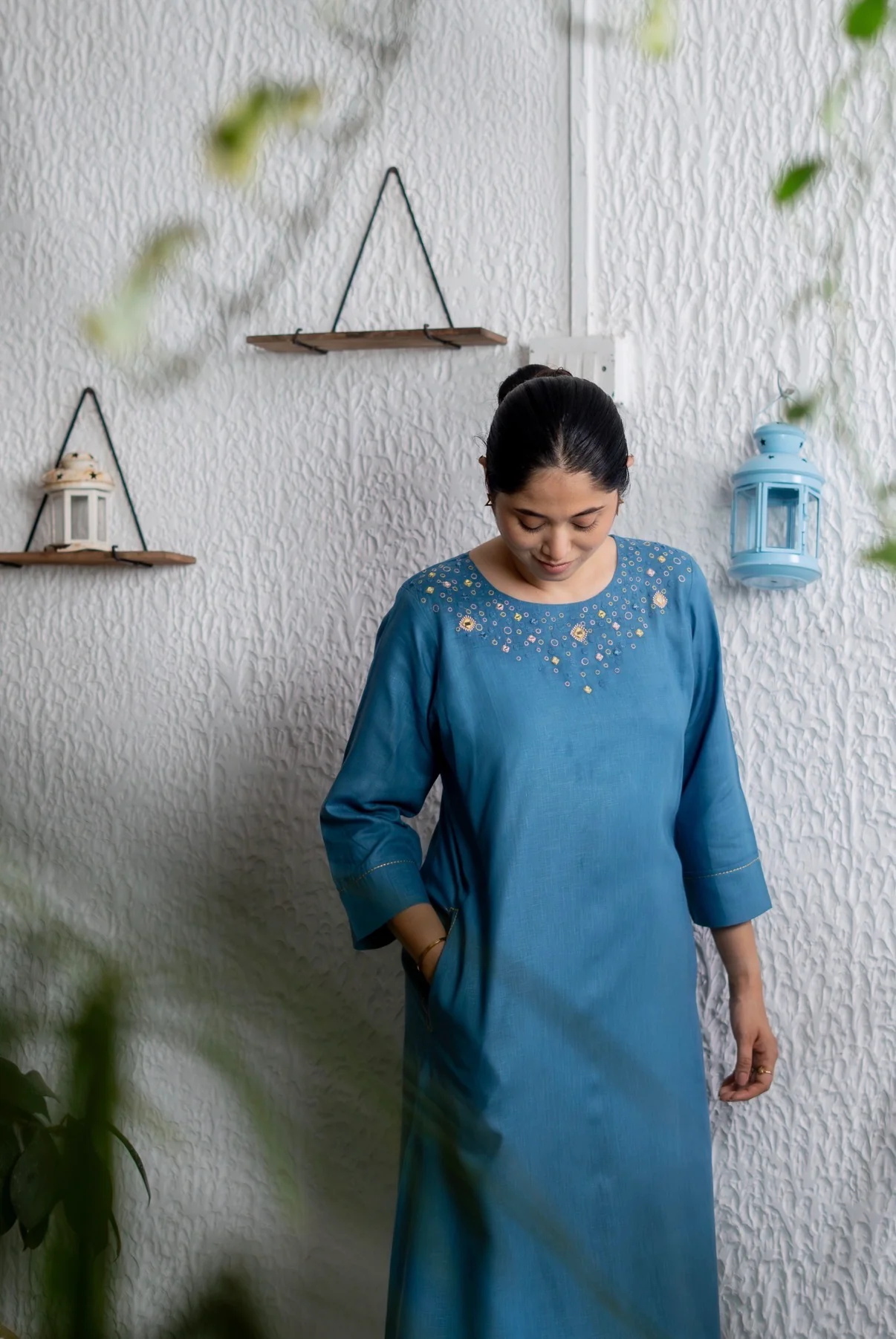 Pacific Blue Kurta Set