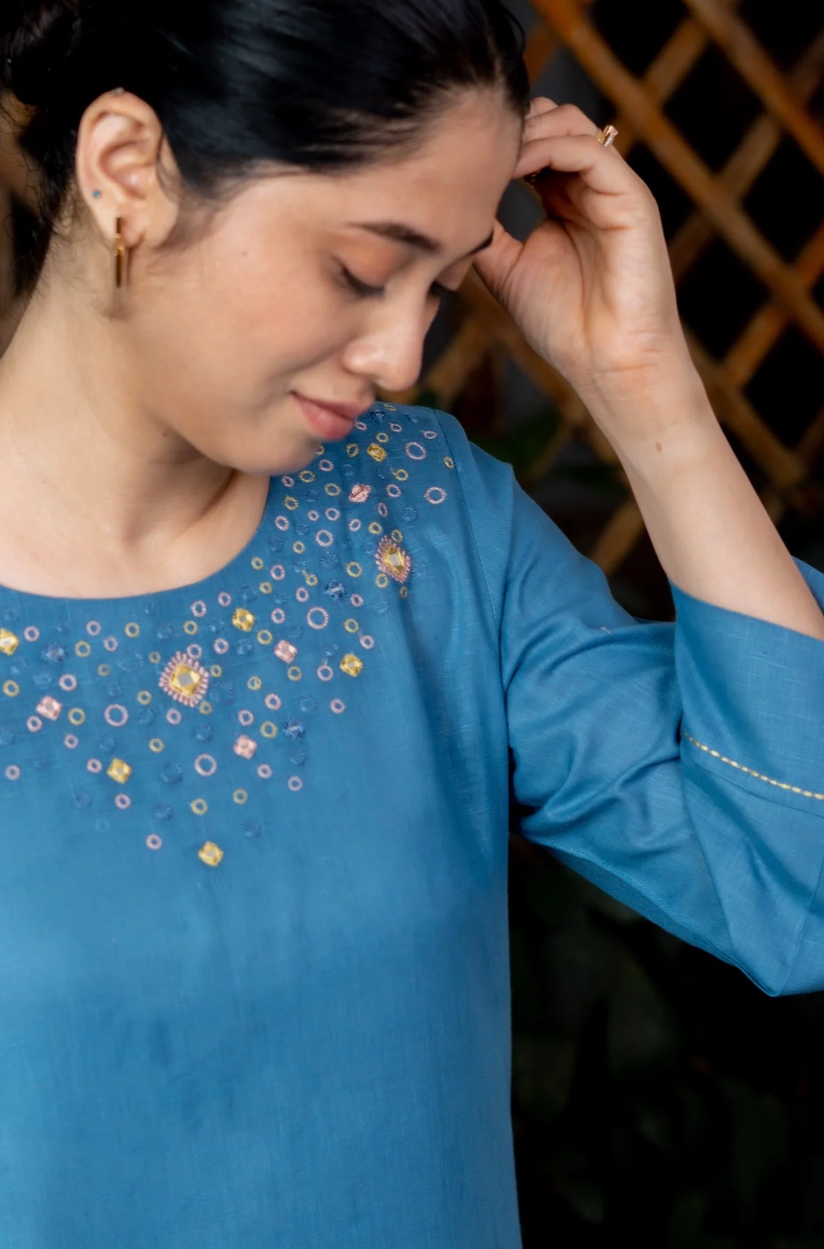 Pacific Blue Kurta Set - Image 2