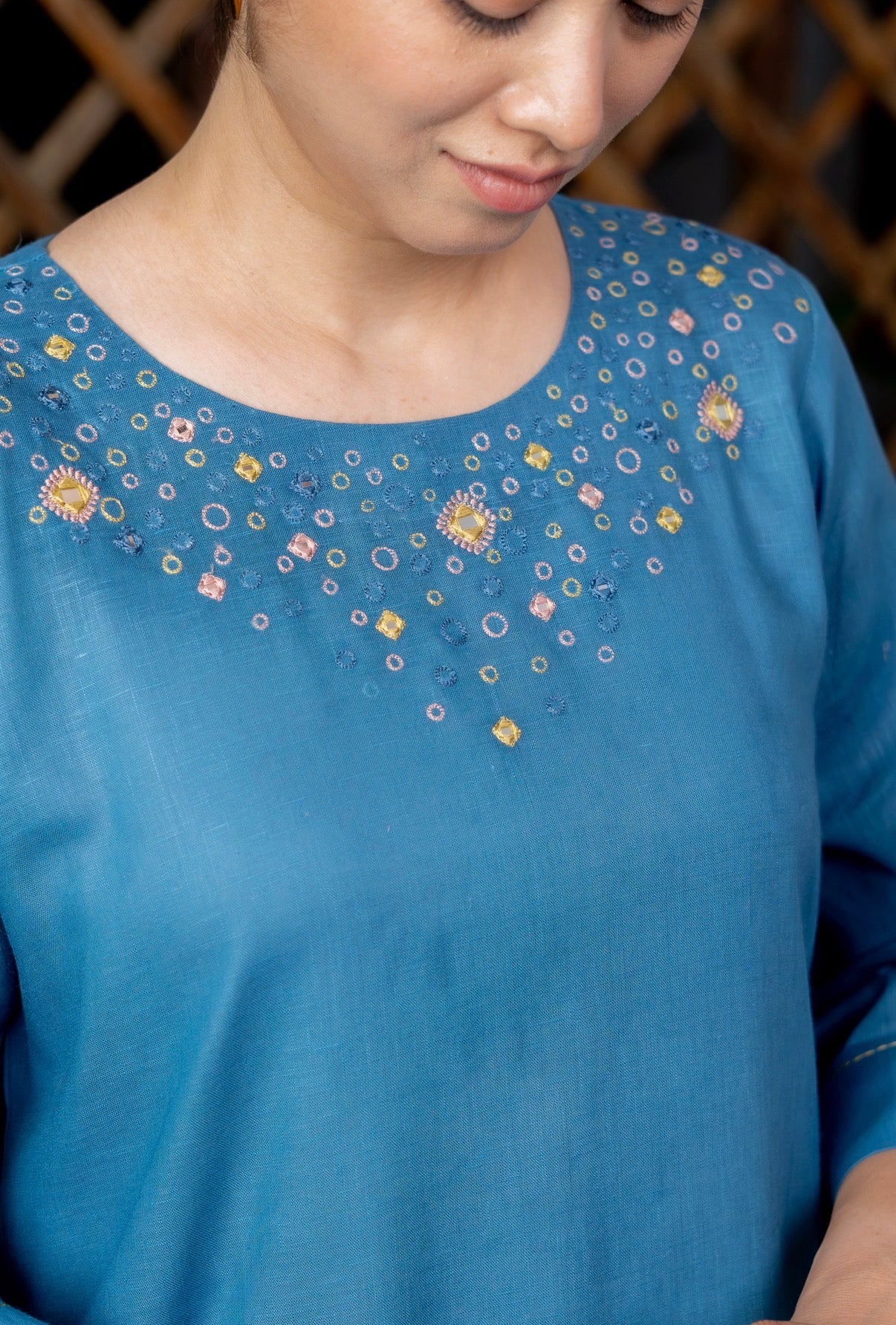 Pacific Blue Kurta Set - Image 5