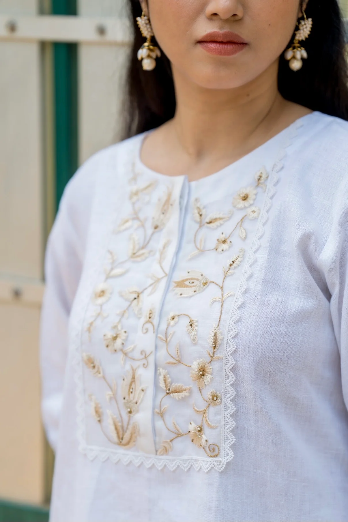 Pearl White Linen Set - Image 2