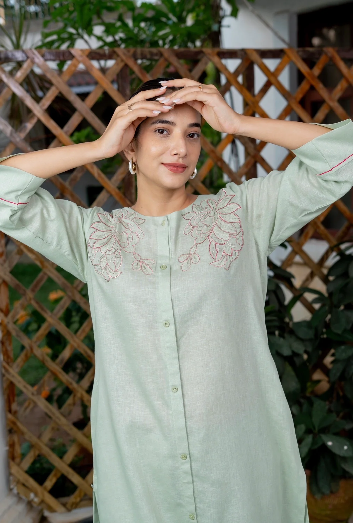 Pistachio Green Kurta Set - Image 5