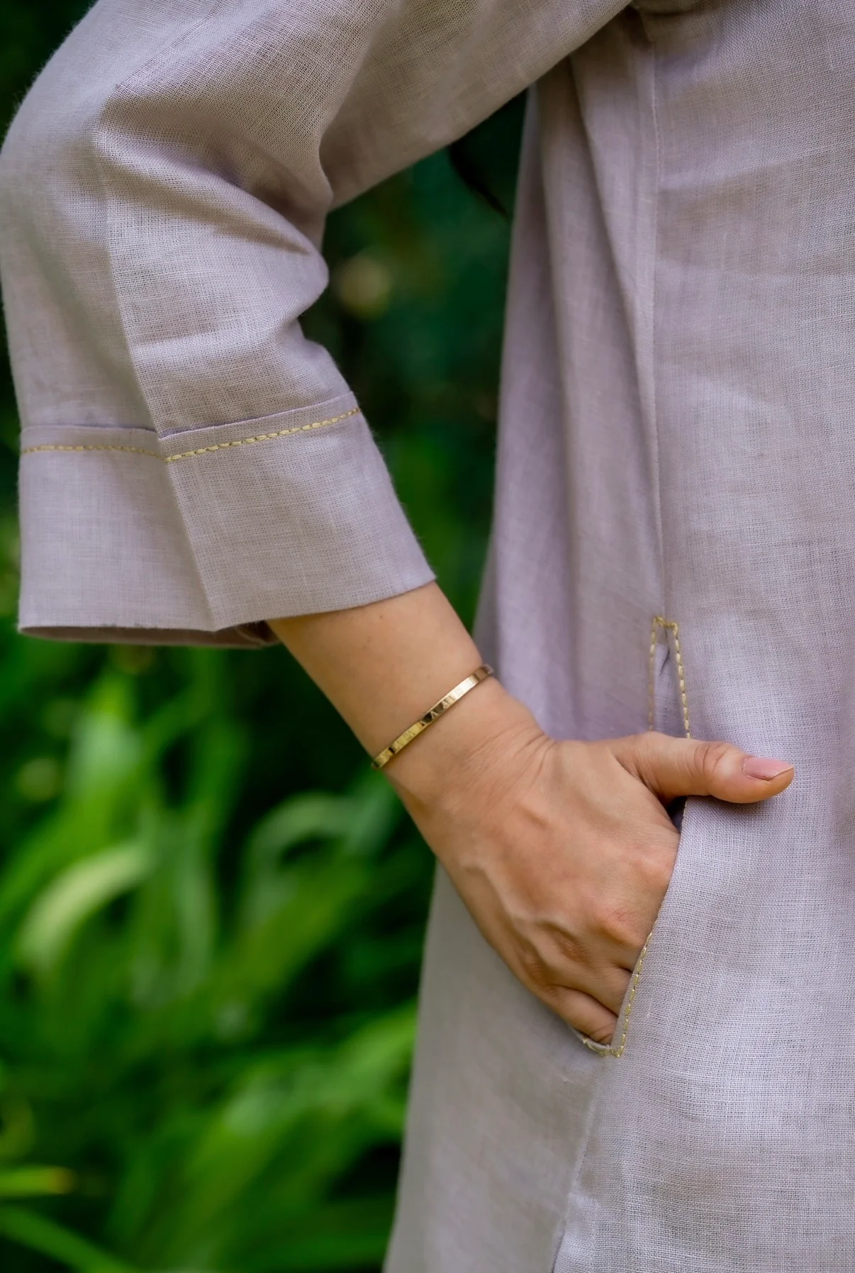 Purple Pocket Linen Pair - Image 5