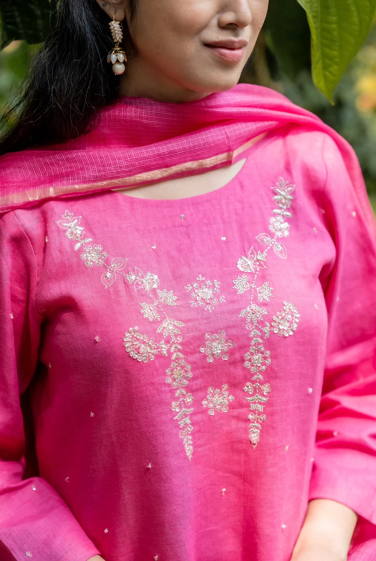 RANI Pink Linen Set
