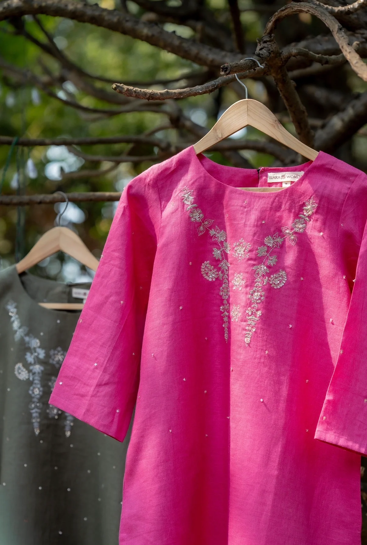 RANI Pink Linen Set - Image 2