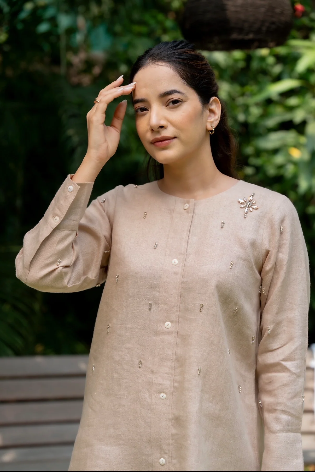 Sand Stone Linen Co-ord Set - Image 3