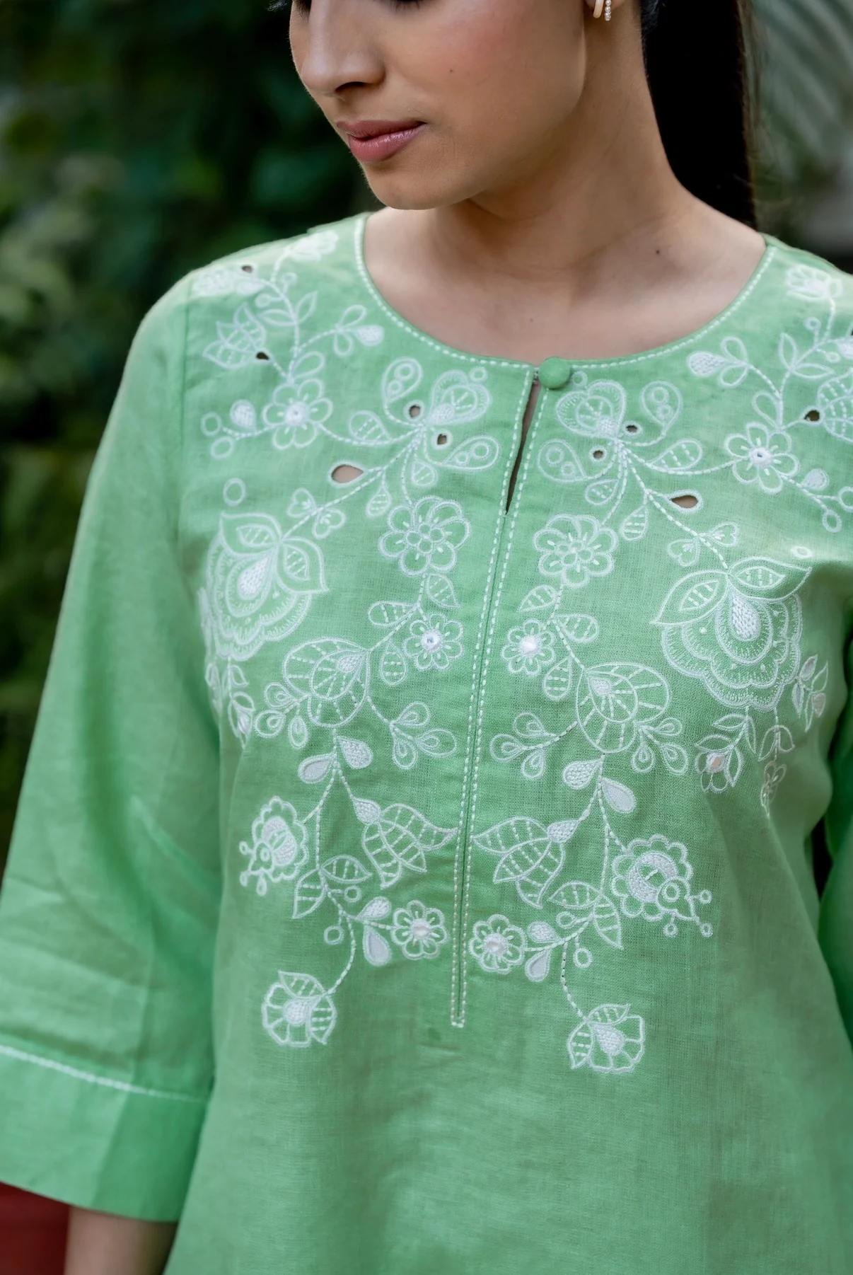 Spring Green-Grey Linen Pair - Image 6
