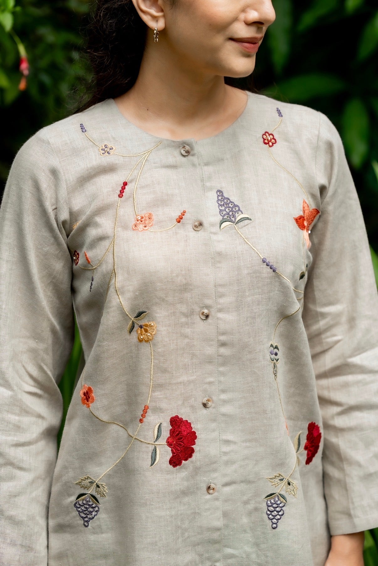 Tea Green Linen Co-ord Set - Image 3