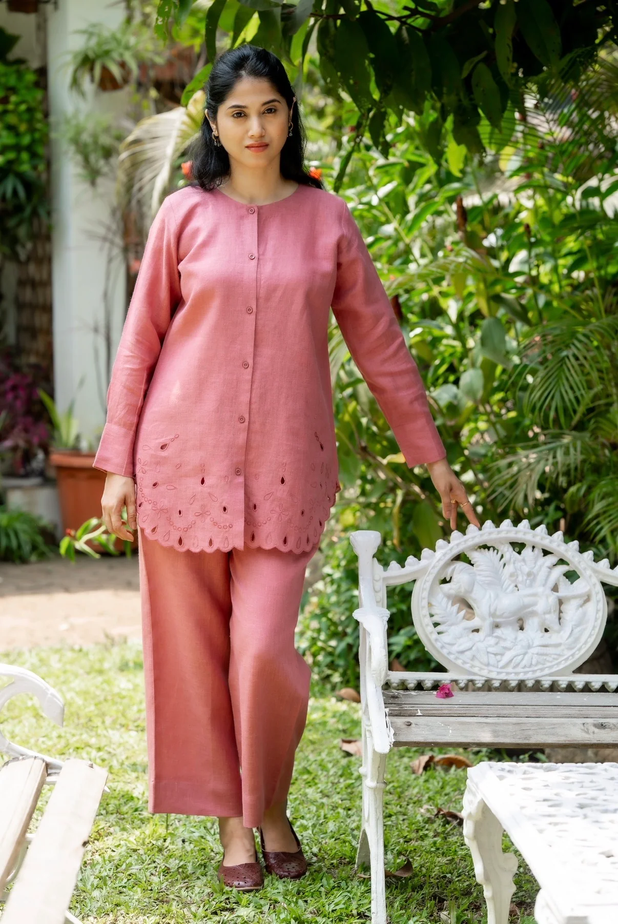Velvet Rose Linen Co-ord Set - Image 3